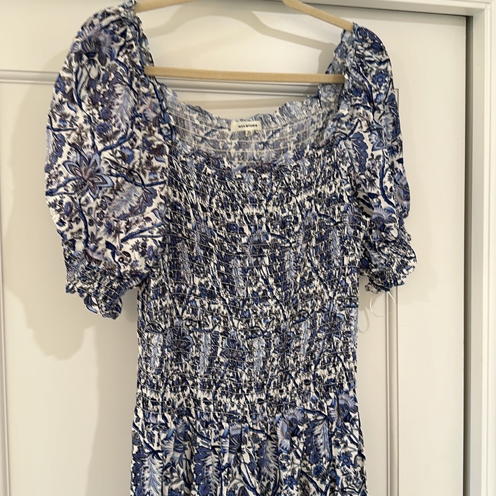 Max Studio smocked top maxi dress